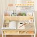 Kids Desk And Chair Set With Storage And Shelves, For Bedroom & Study Room, Gift For 3-8 Years Old, Natural Wood_maomaolike.com