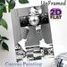 Retro Disco & Roller Skate Painting Poster, Monochrome Vintage Scene With Boombox & Disco Ball Poster, Retro Vibe Decor Ideal For Living Room_maomaolike.com