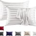 Jacquard Silky Satin Pillowcase ,Similar To Silk Pillowcase 2 Pack, Pillow Case For Sleeping Women With Envelope Closure, Gifts For Women Men_maomaolike.com