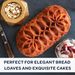 Silicone Cake Baking Set-Rectangular Pans with Lotus, Spiral, Braided, and Classic Patterns,Pudding, Breads, Cakes,Kitchen Baking Tools_maomaolike.com