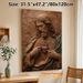 Sacred Heart Of Jesus Painting Poster, Exquisitely Detailed Carving-style Poster, Reverent Spiritual Decor Suitable For Home, Prayer Room_maomaolike.com