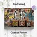 Street Graffiti Punk Painting Poster, Vibrant Vintage Punk Rock Sticker-covered Brick Wall Art Poster, Eye-catching Urban Street Decor Ideal For_maomaolike.com