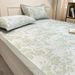 Wholesale Condensation Jacquard Washable Single Double Summer Cooling Three-Piece Set Foldable Soft Ice Silk Air Conditioning Mat_maomaolike.com