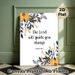 Bible Verse Painting Poster, Soft-toned Floral Framed Scripture Poster, Inspirational Religious Quote Suitable For Living Room, Bedroom And Prayer_maomaolike.com