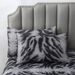 Black And Gray Zebra Pattern Animal Bed Sheet Polyester 3D Printed Bedspread_maomaolike.com