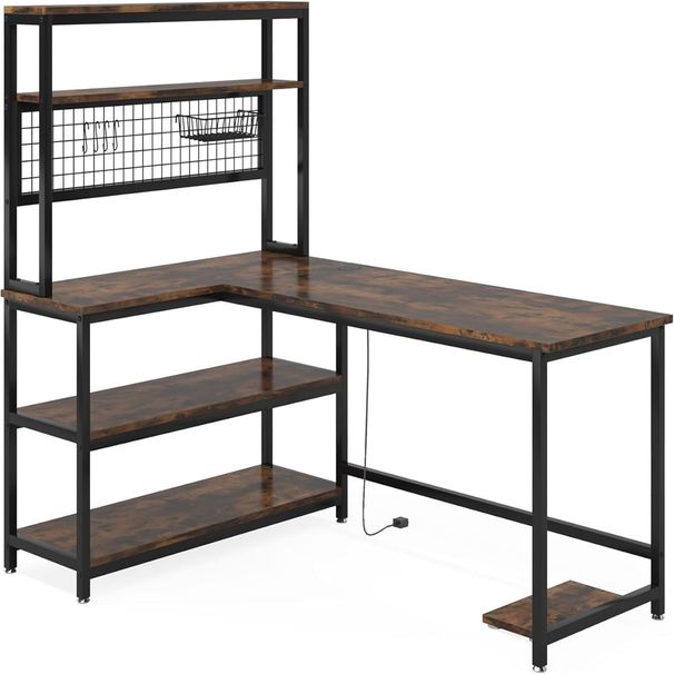 L-Shaped Desk ,Office Desk,Study Writing Table_maomaolike.com