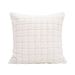 Household Accessories Rabbit Fur Pillow Living Room Sofa Cushion Solid Color Plaid Plush Pillowcase_maomaolike.com