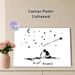 Loving Couple Starry Night Painting Poster, Minimalist Hand-drawn Poster, Romantic Stargazing Scene With "For You? The World" Quote, Suitable For_maomaolike.com