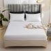 Brushed Flannel Bedding Set - Solid Color & Fitted Sheet Combo (3/4-Piece, Soft, Warm, Hypoallergenic For All Seasons)_maomaolike.com
