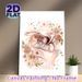 Prenatal Nurturing Themed Painting Poster, Soft Watercolor Style Poster, Heartwarming Fetal-in-womb Scene With Caring Hands & Floral Accents, Gentle_maomaolike.com