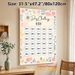 30-Day $300 Savings Challenge Painting Poster, Pastel Floral Decorative Poster, Helps Track Savings Progress Ideal For Home And Personal Finance_maomaolike.com