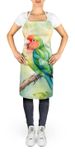 Peachfaced Lovebird Apron Cooking Kitchen Server Baking Crafts Gardening For Adult Women Men, Unisex, Large, Multicolor_maomaolike.com