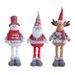 Christmas Retractable Cute Elk Santa Claus High Hat Doll Window Decoration_maomaolike.com
