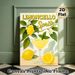 Limoncello Spritz Painting Poster, Bright Citrus & Cocktail Illustration Poster, Refreshing Decor Ideal For Kitchen And Dining Space_maomaolike.com