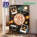 Vintage Camera & Space "Open Mind" Painting Poster, Retro Nostalgic Collage Poster, Featuring Classic Cameras, Film Rolls And Space-themed Photos_maomaolike.com