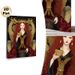 Dark Fantasy Queen & Dragon Painting Poster, Luxurious Gothic Style Poster, Mysterious Ornate Design With Red-haired Queen Holding Golden Cup, Ideal_maomaolike.com