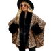 Women's Clothing autumn and winter rex rabbit fur warm thickened cloak shawl coat women_maomaolike.com