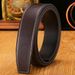 HOT Men Durable Decorative Trousers Trouser Jeans Decor Strap Genuine Leather Waistband No Buckle Belt_maomaolike.com