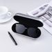 Unisex Aluminum round glasses case Lightweight pressure resistant myopia glasses case Sunglasses case Optical sunglasses case_maomaolike.com