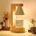 Japanese Style Wooden Melting Candle Warmer Aromatherapy Melting Wax Lamp Bedroom Table Dimmable Lamp Smokeless Night Light_maomaolike.com