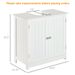 24' Pedestal Sink Bathroom Vanity Cabinet - White_maomaolike.com