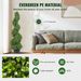 VEVOR 2 Pcs. Artificial Boxwood Tower Topiary Spiral Artificial Plant 122cm High Decorative Plant Green Plastic PE Iron Topiary Plants Incl. 10 Pcs. Replacement Leaves_maomaolike.com
