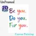 Motivational Quote Painting Poster, Vibrant Watercolor Hand-lettered "Be You. Do You. For You." Poster, Inspiring Self-love Message For Bedroom_maomaolike.com