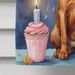 Redbone Coonhound Happy Birthday House Flag Large Porch Sleeve Pole Decorative Outside Yard Banner Artwork Wall Hanging, Polyester, House Size, Multicolor_maomaolike.com