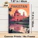 Pakistan Landmark Scenery Painting Poster, Warm-toned Retro Illustrated Poster, Travel-inspired Wall Decor Ideal For Living Room, Bedroom Or Study_maomaolike.com
