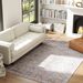 Machine Washable Area Rug 5x7, Non-Slip Traditional Flower Print Floor Carpet For Living Room, Bedroom, Grey And Brown_maomaolike.com