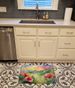 North Dakota Wild Prairie Roses In Watercolor Memory Foam Kitchen Mat Machine Washable Anti-Fatigue Mat Cushion Comfort Bath Mat Or Kitchen Rug_maomaolike.com