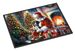 Greater Swiss Mountain Dog And Santa Claus Doormat Front Door Mat Indoor Outdoor Rugs For Entryway, Non Slip Washable Low Pile, 24H X 36W_maomaolike.com