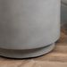 Round Side Table, Lightweight Accent Table With Concrete Finish, Nightstand With 4 Adjustable Feet For Indoor, Outdoor, Light Grey_maomaolike.com