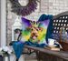 Airedale Terrier King Of Mardi Gras Throw Pillow Machine Washable, Indoor Outdoor Decorative Pillow For Couch, Bed Or Patio, 18Hx18W_maomaolike.com