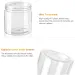 10pcs 1-5oz Cream Sample Can Tin Containers Dry Food Storage Refillable Makeup Wide Mouth Plastic Jars Clear Lid PET Empty Slime_maomaolike.com