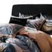 Spring And Summer High-End Tencel Cotton Cool Four-Piece Set Retro Style Simple Digital Print Duvet Cover Bed Sheet Bedding_maomaolike.com