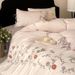 Wholesale French Country Style Towel Embroidery Pure Four-Piece Naked Sleep 100% Long-Staple Cotton Tie 4-Piece Set_maomaolike.com