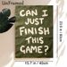 Gaming Quote Painting Poster, Vintage Cracked White Lettering On Dark Green Poster, Relatable Gaming-themed Slogan, Ideal For Game Room, Living Space_maomaolike.com