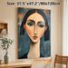 Abstract Female Portrait Painting Poster, Elegant Modern Abstract Style Poster, Artistic Decorative Piece With Bold Lines And Muted Tones, Ideal For_maomaolike.com