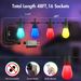 48FTColor Changing Outdoor String Lights , Dimmable String Lights For Outside Waterproof With 16 Shatterproof LED Bulbs, Remote Control Patio Lights For Christmas Halloween Decoration Party Backyard_maomaolike.com
