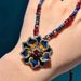 Vintage Flower Jewelry Set For Woman Designer Gold Color Beaded Necklace Rhinestone Antique Earring Party Ring Wedding_maomaolike.com