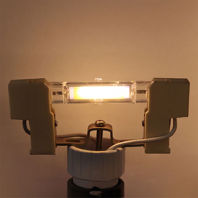R7S LED Dimmable COB Lamp Bulb Lights Glass 118mm 78mm 8W 16W Ampoule Glass Tube 220-240V COB Glass Replace Halogen Spotlight_maomaolike.com