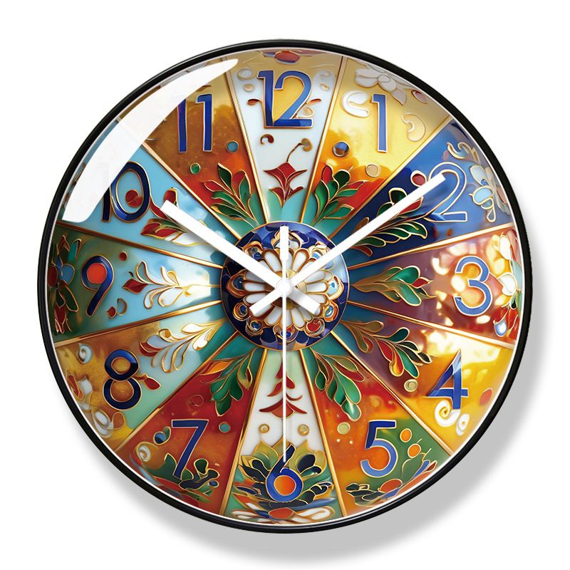 Yipula 7141 American Style Silent Home Creative Personality Living Room Sweep Second Wall Quartz Clock_maomaolike.com
