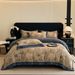 Thickened Milk Velvet French Digital Print Wide Edge Four-Piece Set_maomaolike.com