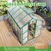 Newly Marketed Gain Height Windproofaluminum Greenhouse 6x10 FT Polycarbonate Greenhouse Raised Base And Anchor Aluminum Heavy Duty Walk-in Greenhouses For Outdoor Backyard In All Season_maomaolike.com