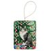 Norwegian Forest Cat By The Christmas Tree Porcelain Ornament Christmas Tree Hanging Decorations For Home Christmas Holiday, Rectangle, Gift, Multicolor_maomaolike.com