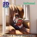 Reading Squirrel On Armchair Painting Poster, Warm-toned Whimsical Animal Illustration Poster, Cozy Heartwarming Decor Ideal For Living Room, Reading_maomaolike.com