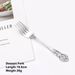 2/4/6/12Pcs Dessert Forks Gold Fruit Stainless Steel Sliver Tableware Cake Snack Salad Fork Mirror Western Black Cutlery_maomaolike.com