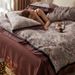 Elegant、Understated 、 Class A Light Luxury Nordic Style Printed Long-staple Brushed Four-piece Bedding Set, High-end_maomaolike.com