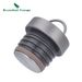 Boundless Voyage Titanium Water Bottle Single Layer Wide Mouth Leak-Proof & Reusable Outdoor Drinkware Ultralight For_maomaolike.com